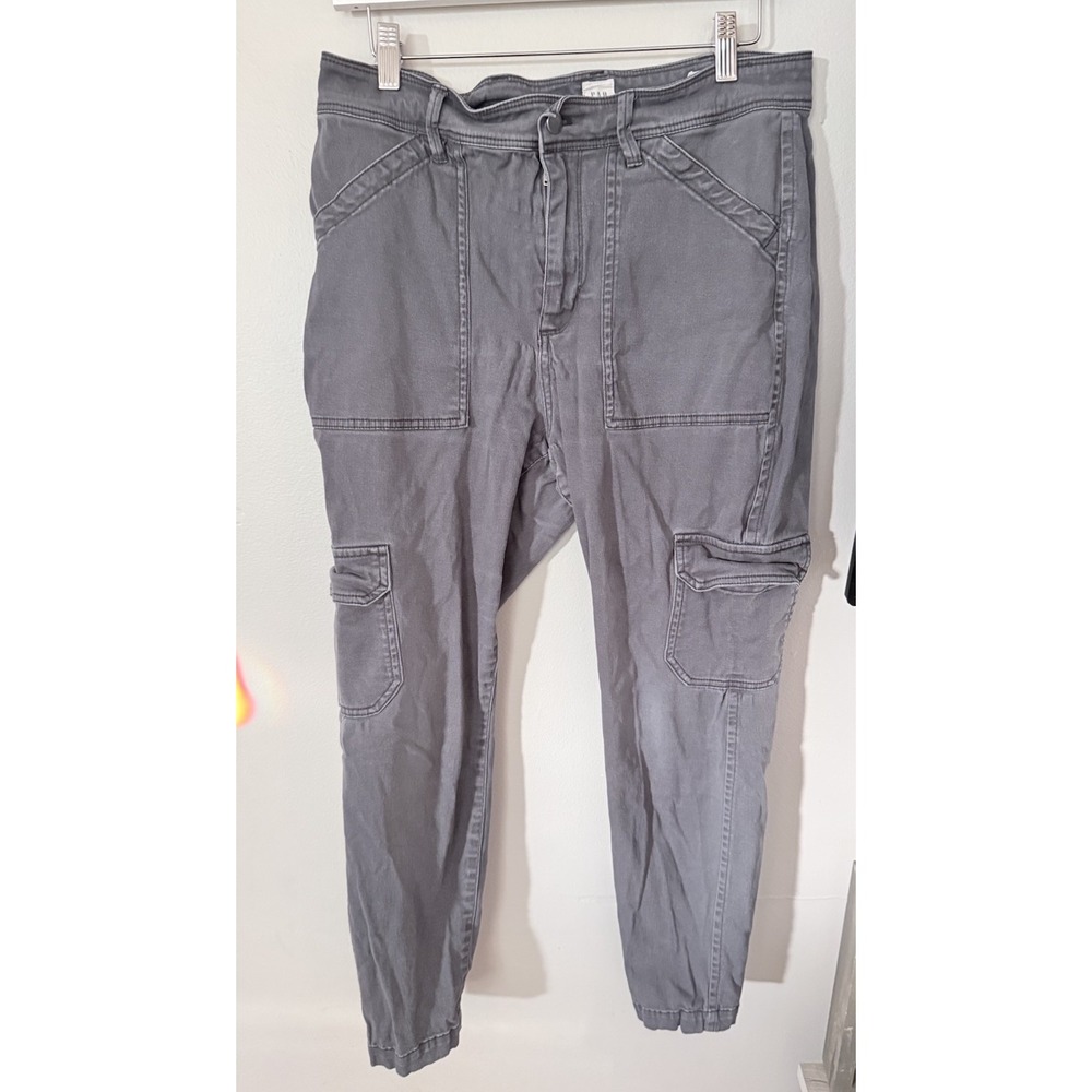 GAP High Rise‎ Universal Legging Cargo Pants Gray Size 14 Utility Slim